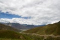 G318 Highway, Tibet, China Royalty Free Stock Photo